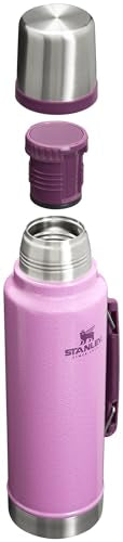 Stanley Classic 1.5qt, acero inoxidable aislante, mantiene bebidas a temperatura.