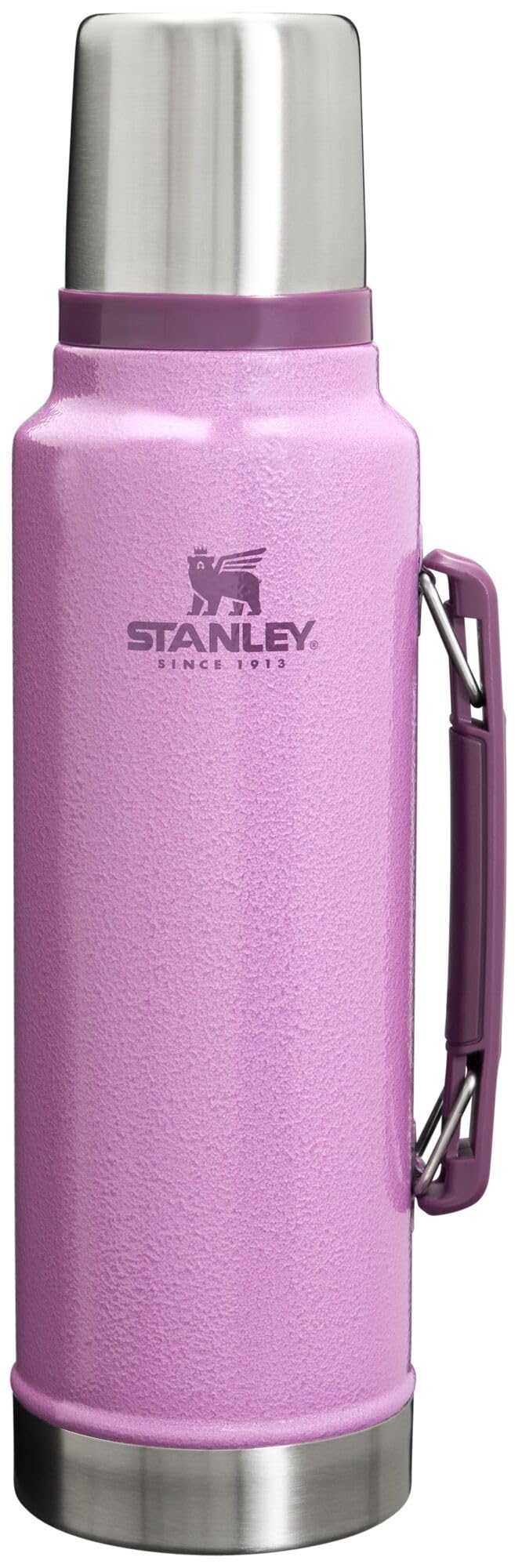 Stanley Classic 1.5qt con boca ancha y tapa taza, ideal para verter sin derrames.