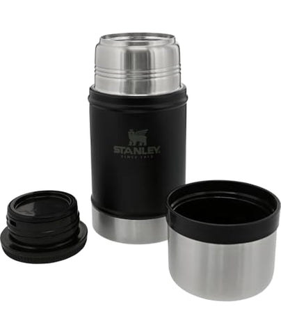 Stanley Classic Tarro de Alimentos, boca amplia para beber directo o usar filtros.