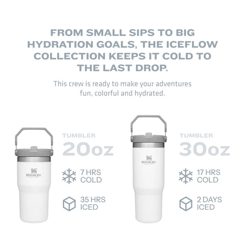 Stanley IceFlow Acero inoxidable, duradero y sin bisfenol A para uso diario.