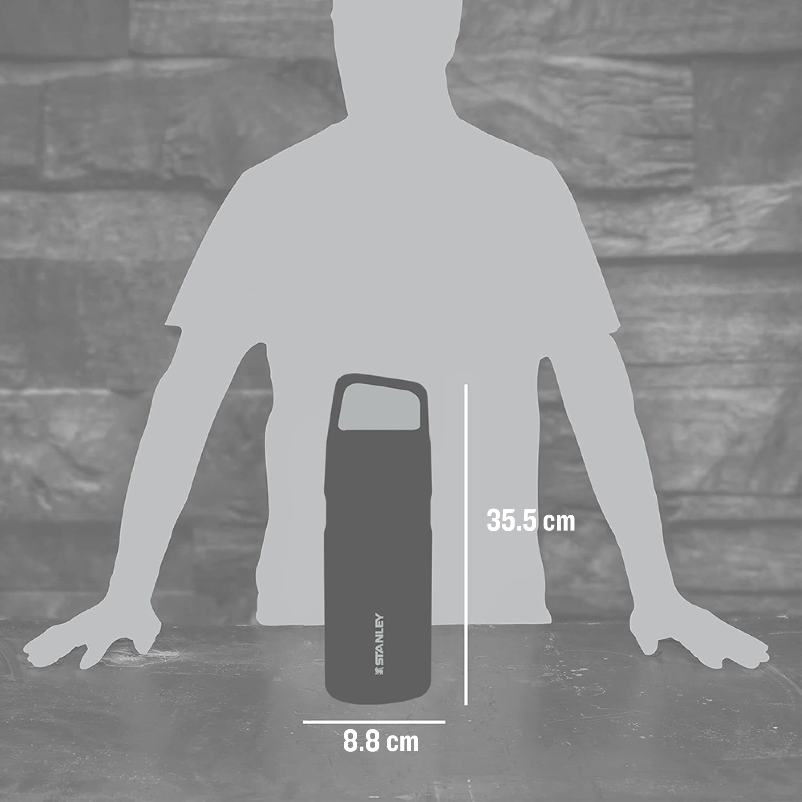 Stanley IceFlow con aislamiento de doble pared para bebidas frías por horas.