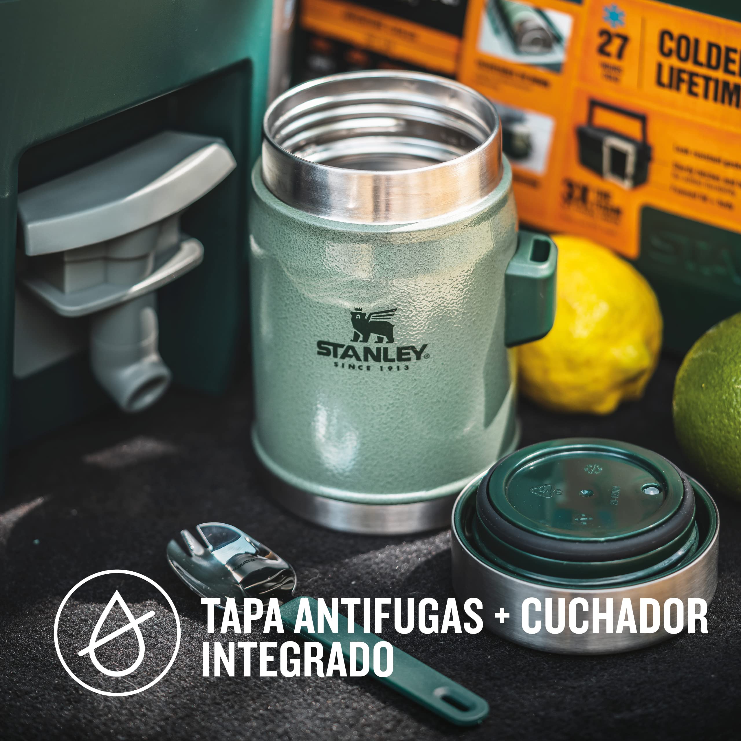 Stanley lata de alimento legendaria, apta para lavavajillas en rejilla superior.