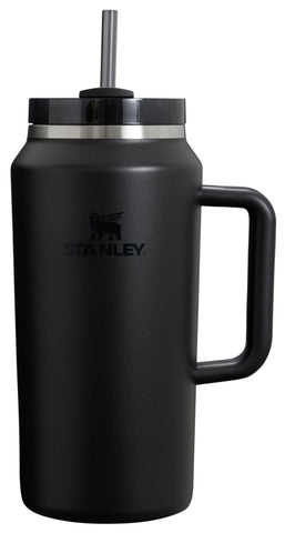STANLEY Quencher H2.0 64oz vista frontal, gran capacidad para viajes y deporte.