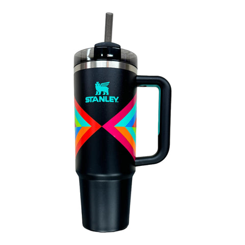 Stanley Quencher H2.0 FlowState, vaso térmico de acero inoxidable de 40 oz, mantiene bebidas frías por horas.