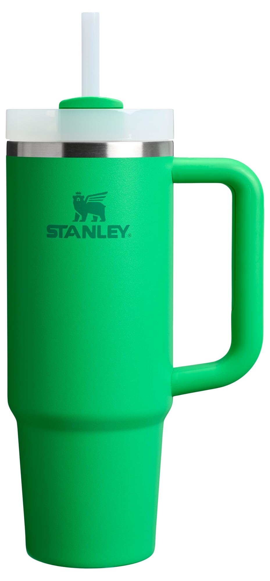 La tapa FlowState de STANLEY Quencher H2.0 evita derrames al beber.