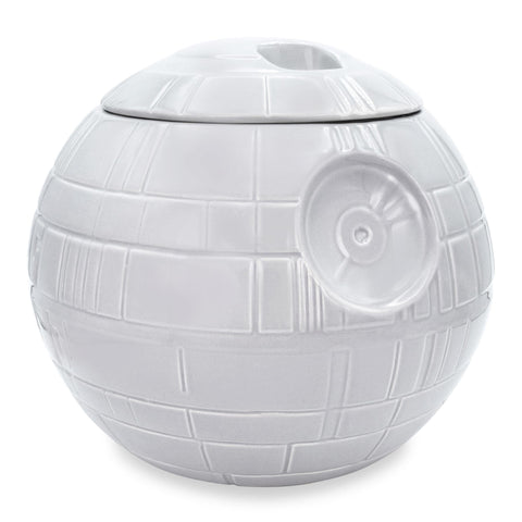Jarra ceramica Death Star de Star Wars, 10 pulgadas, mantiene galletas frescas.