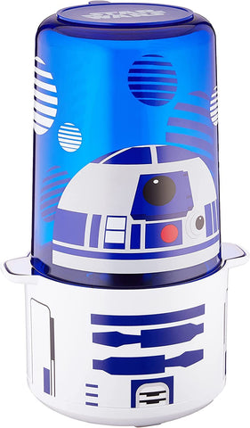 Star Wars R2-D2 Stir Popcorn Popper frente, ideal para noches de cine en casa.
