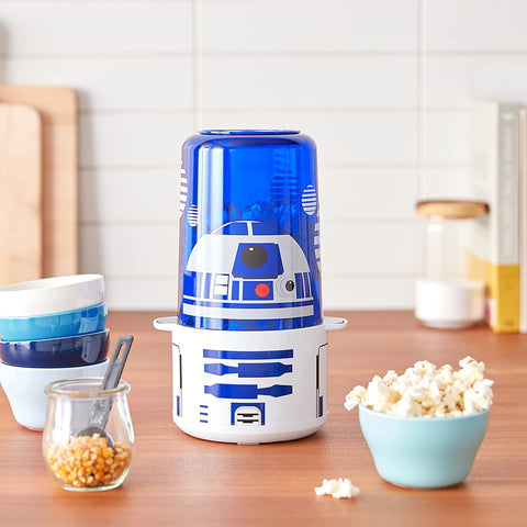 Star Wars R2-D2 Stir Popcorn Popper juego de cucharas para aceite y granos.