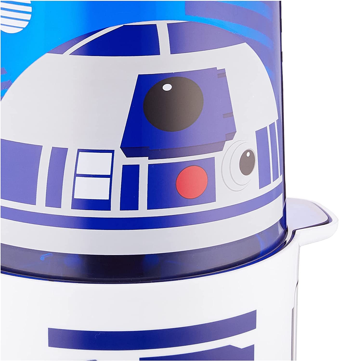 Star Wars R2-D2 Stir Popcorn Popper pies antideslizantes para mayor estabilidad.