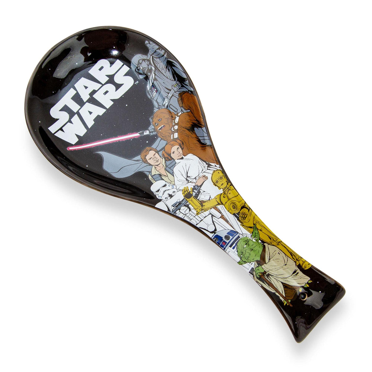 STAR WARS reposacucharas cerámico con personajes de la trilogía original, mantiene la encimera limpia.