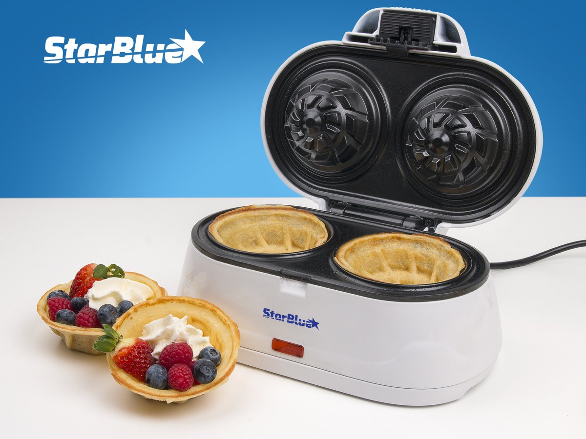 StarBlue gofre de 4 pulgadas ideal para desayunos con toppings.