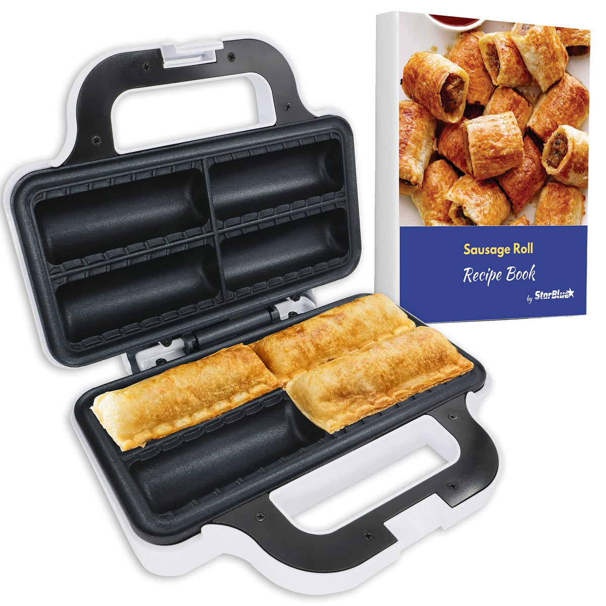 StarBlue Moldeador de rollos de salchicha, frontal, ideal para desayunos rápidos