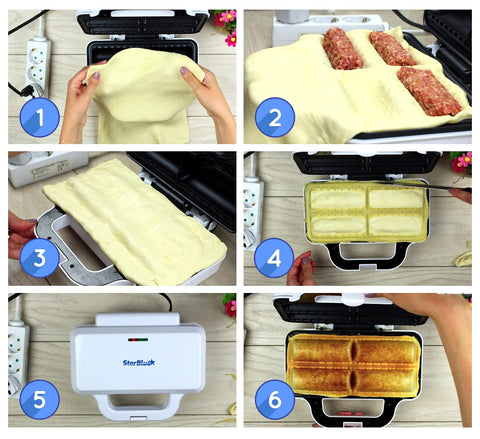 StarBlue Moldeador con superficie antiadherente, fácil limpieza tras cocinar