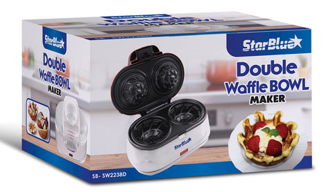 StarBlue 110V y 1200W ofrecen calentamiento rápido para gofres.