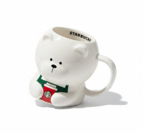 Starbucks Bearista: cerámica duradera, ideal para uso diario.