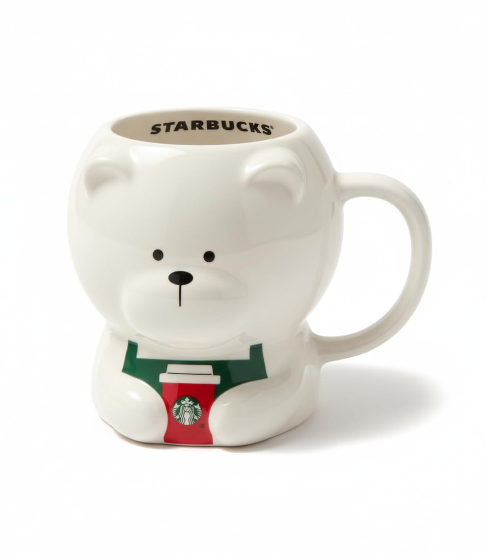 Starbucks Bearista: oso adorable en taza cerámica para empezar el día con calidez.
