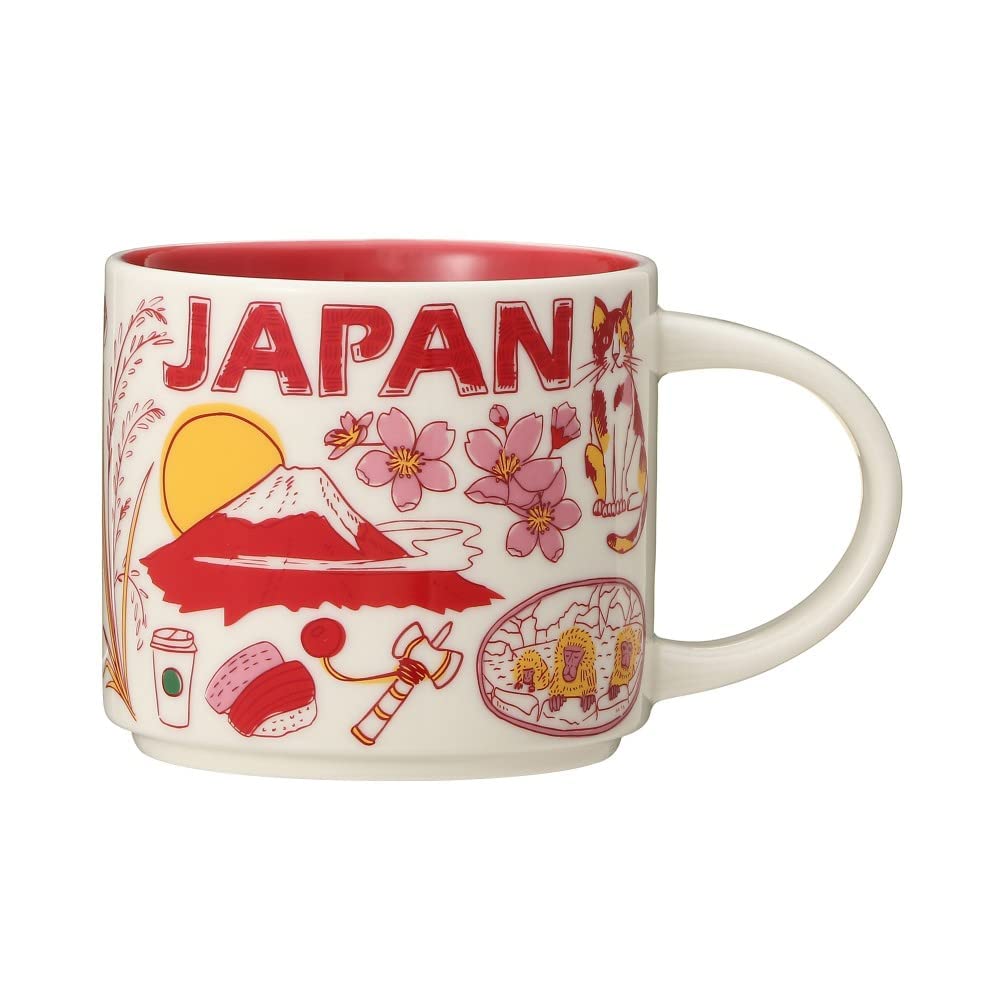 Starbucks Been There Japan 2021: taza cerámica 14 oz para café diario.