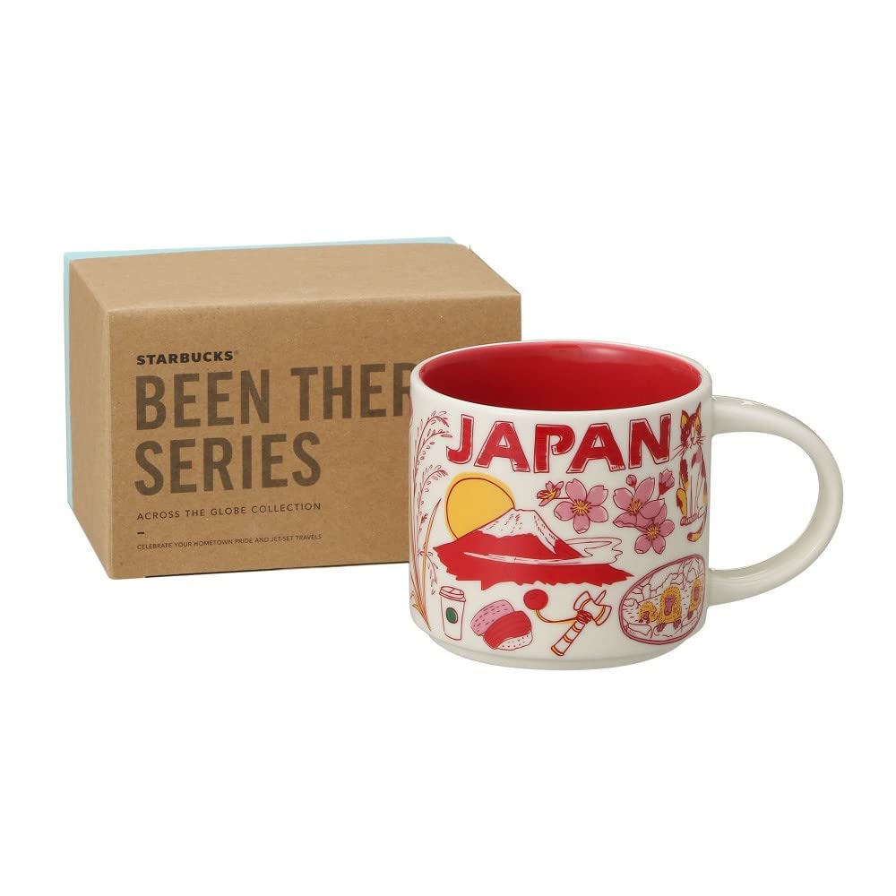 Starbucks Been There Japan 2021 gato calico, taza duradera para uso diario.