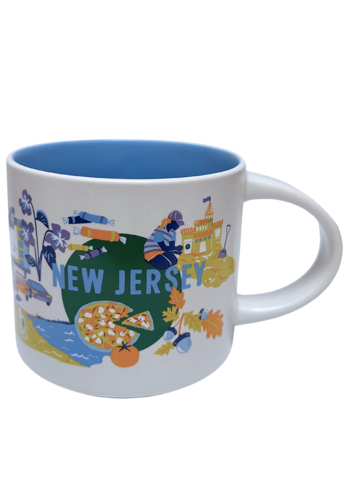 Starbucks Serie Descubrimiento Nueva Jersey, taza cerámica 14 onzas para bebidas calientes.