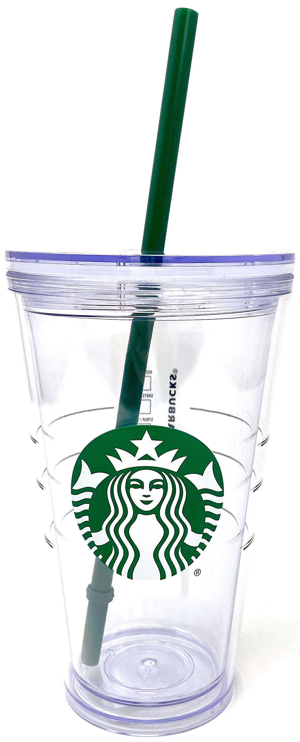 Vaso frío Starbucks de 473 ml con tapa rosca para evitar derrames