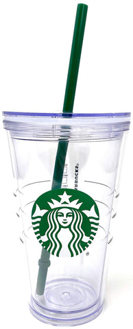 Vaso frío Starbucks de 473 ml con tapa rosca para evitar derrames
