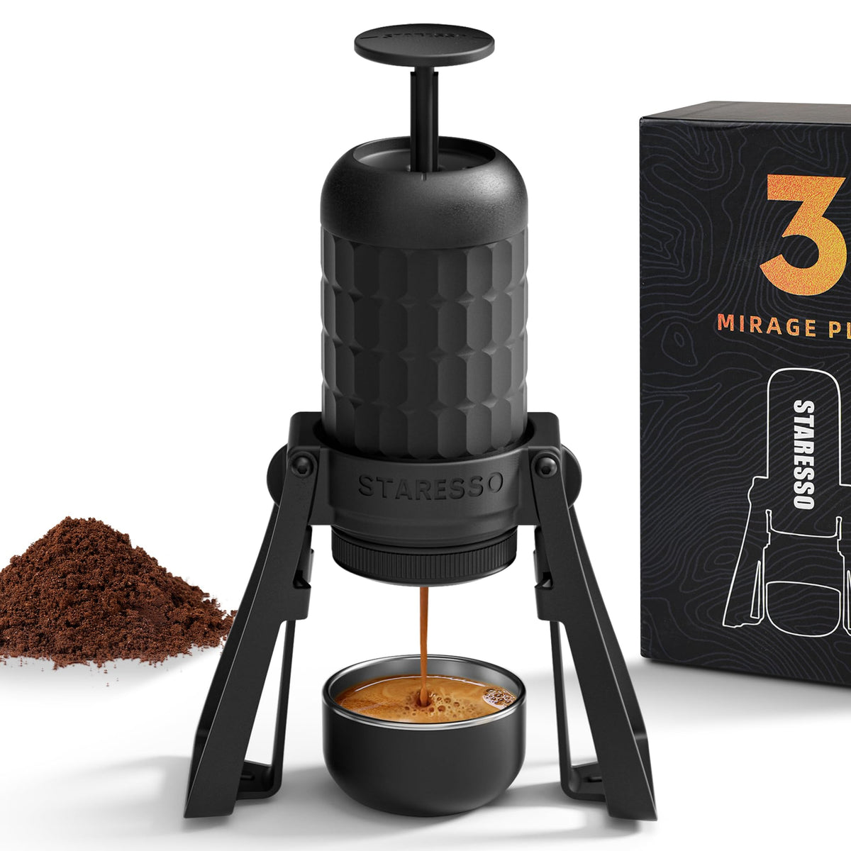 STARESSO SP300 cafetera espresso manual, ideal para casa o viaje