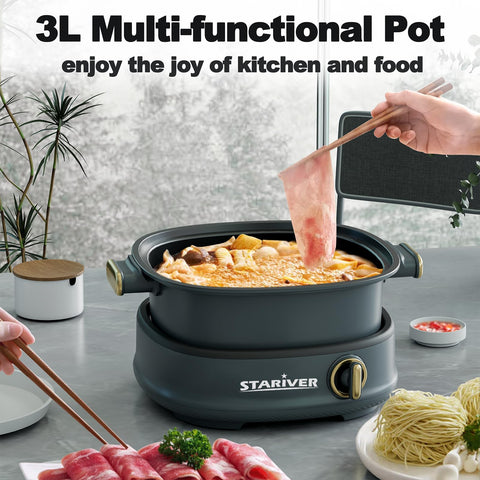 Incluye cuchara y espátula para facilitar la preparación en shabu shabu.