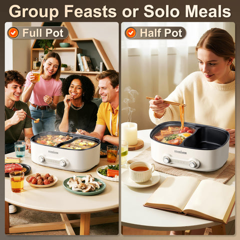 Con 1200W y dos ajustes, se adapta a diferentes recetas.