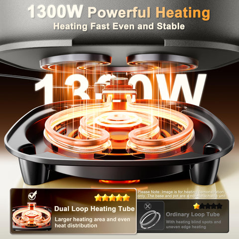 Stariver Divisor para dos sabores en olla cuadrada, sin mezclar caldos.