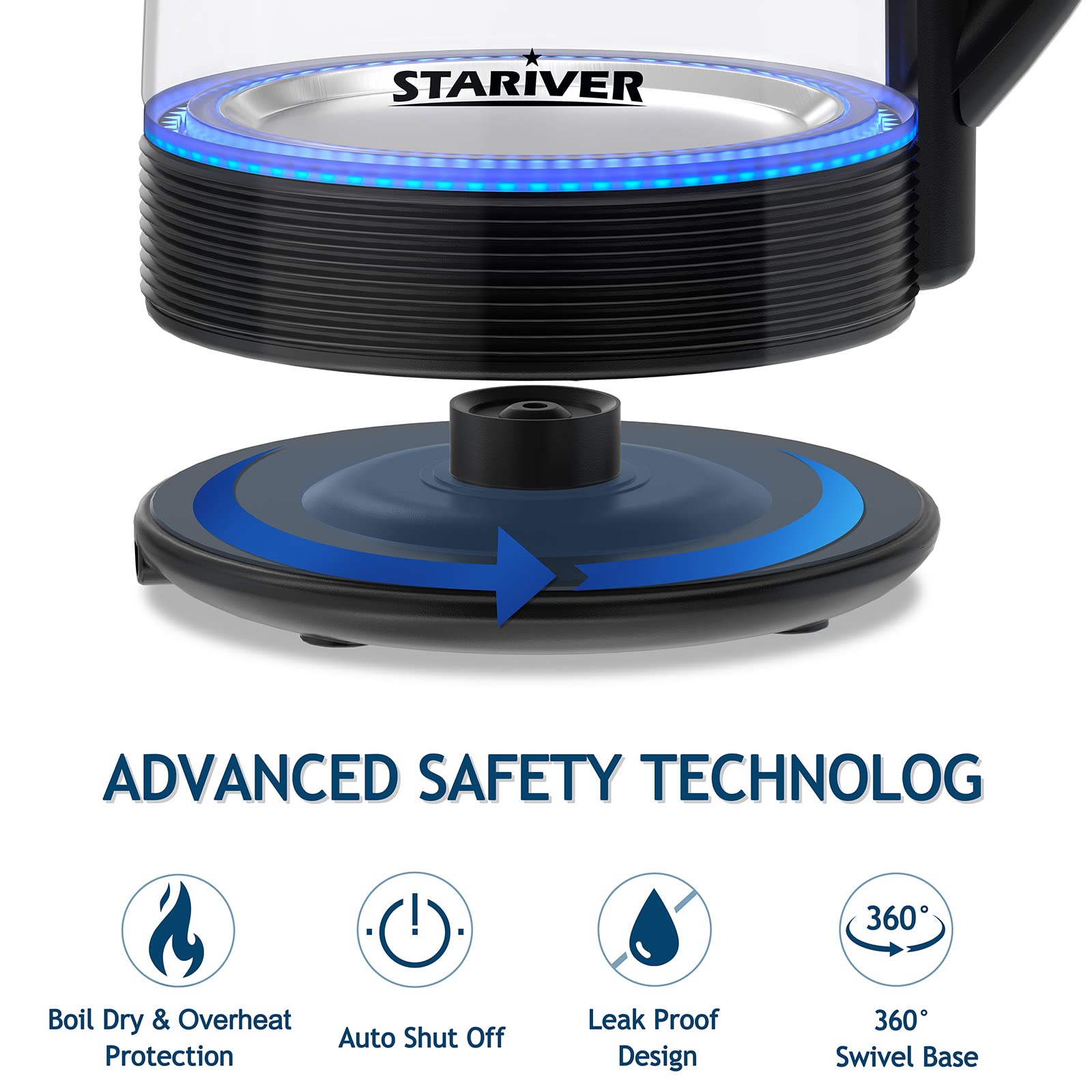 Stariver hervidor con apagado automático para mayor seguridad al hervir