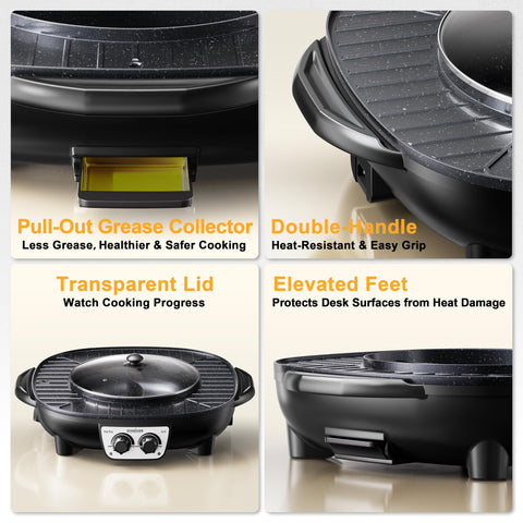 Stariver Recolector de grasa extraíble para una cocina más limpia.