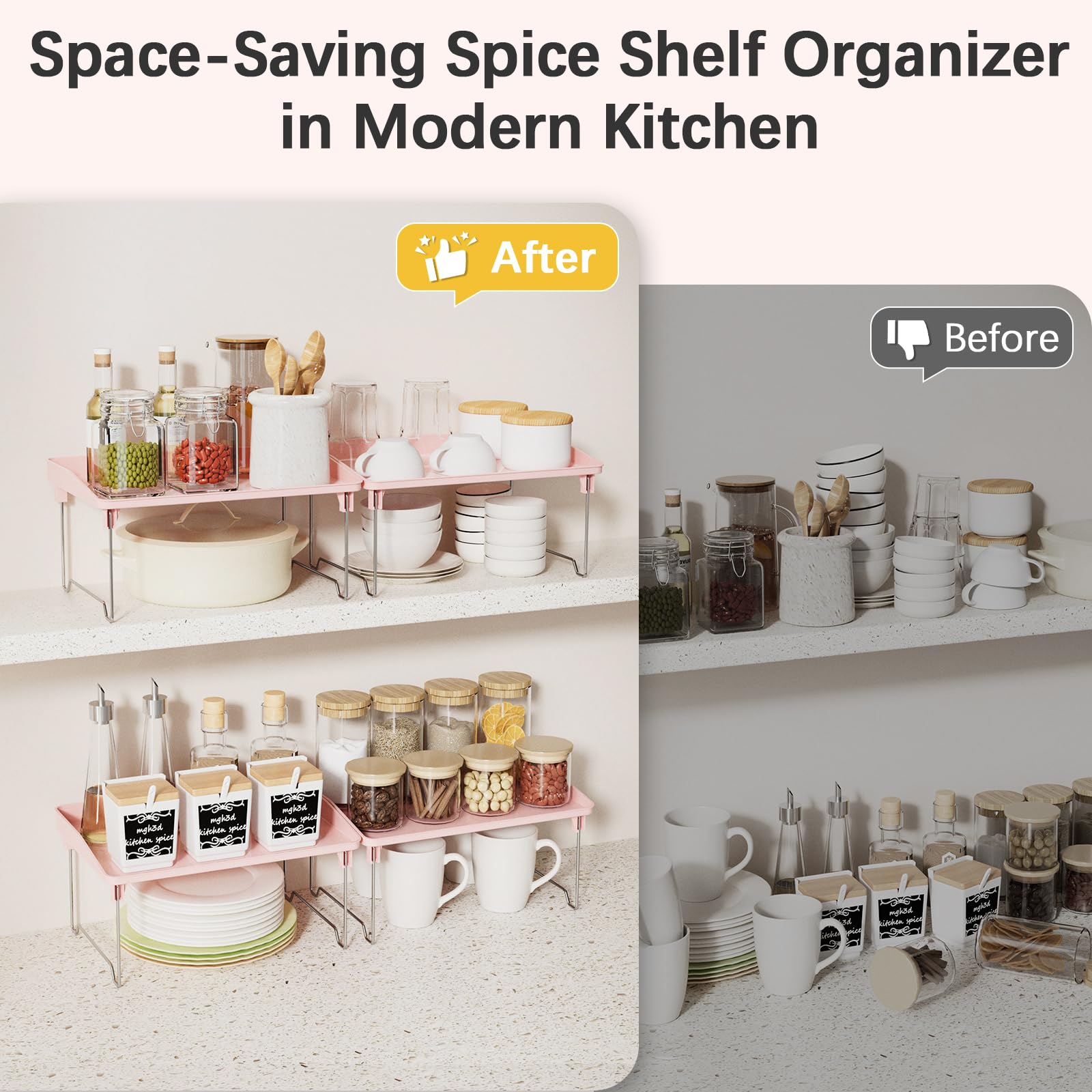 STARLATTA organizador baño rosado: orden para higiene y maquillaje.