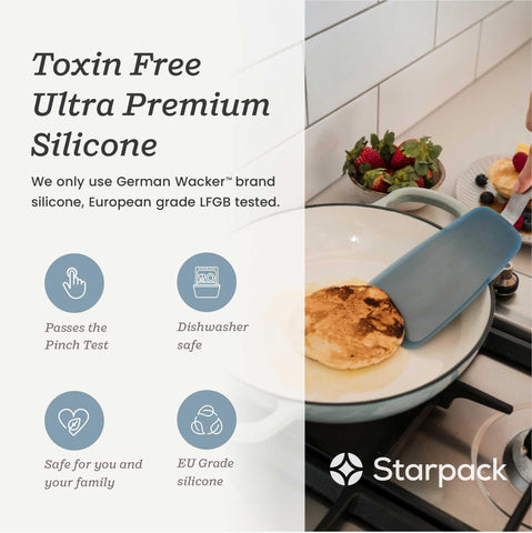 StarPack Home Flex & Flip tamaño mediano para voltear huevos y saltear