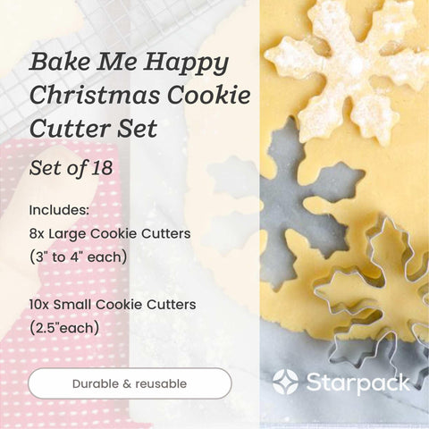 StarPack Home cortador copo de nieve para galletas de invierno