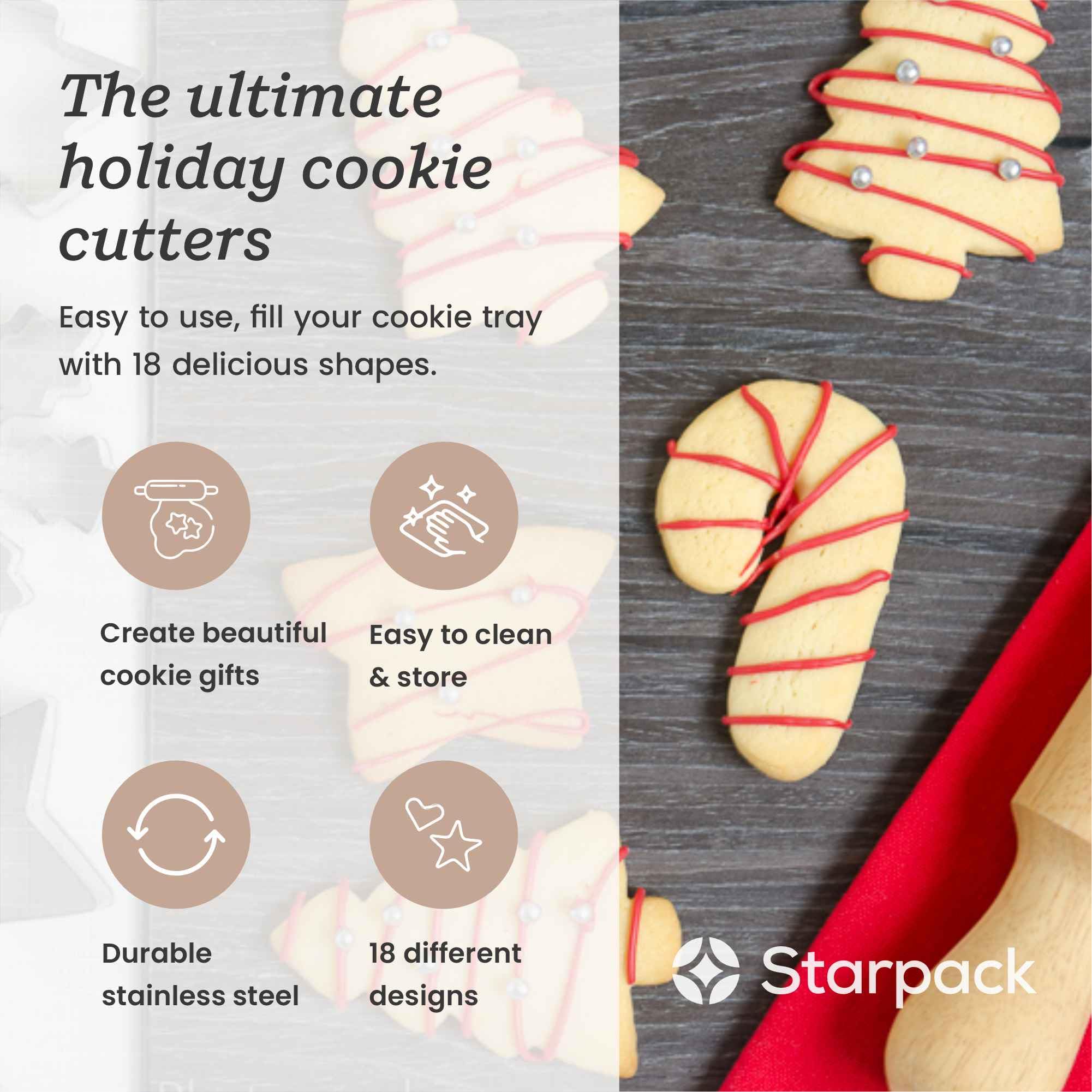 StarPack Home cortador estrella para galletas decorativas y festivas