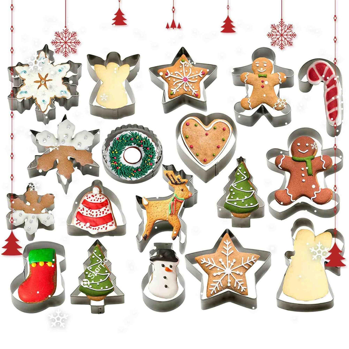 StarPack Home cortador de galletas hombre jengibre para galletas festivas