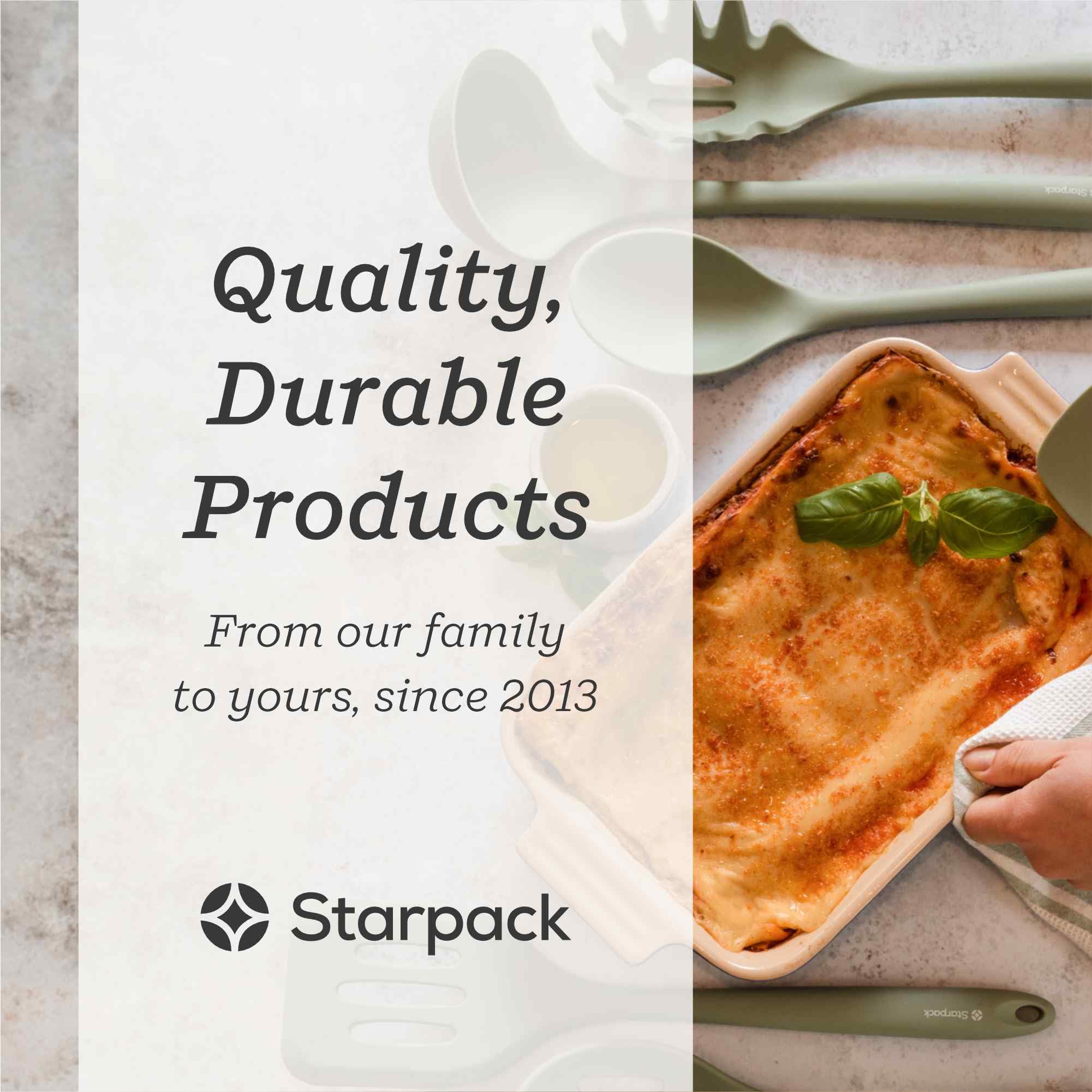 StarPack Home tenedor XL de pasta para levantar fideos sin romper