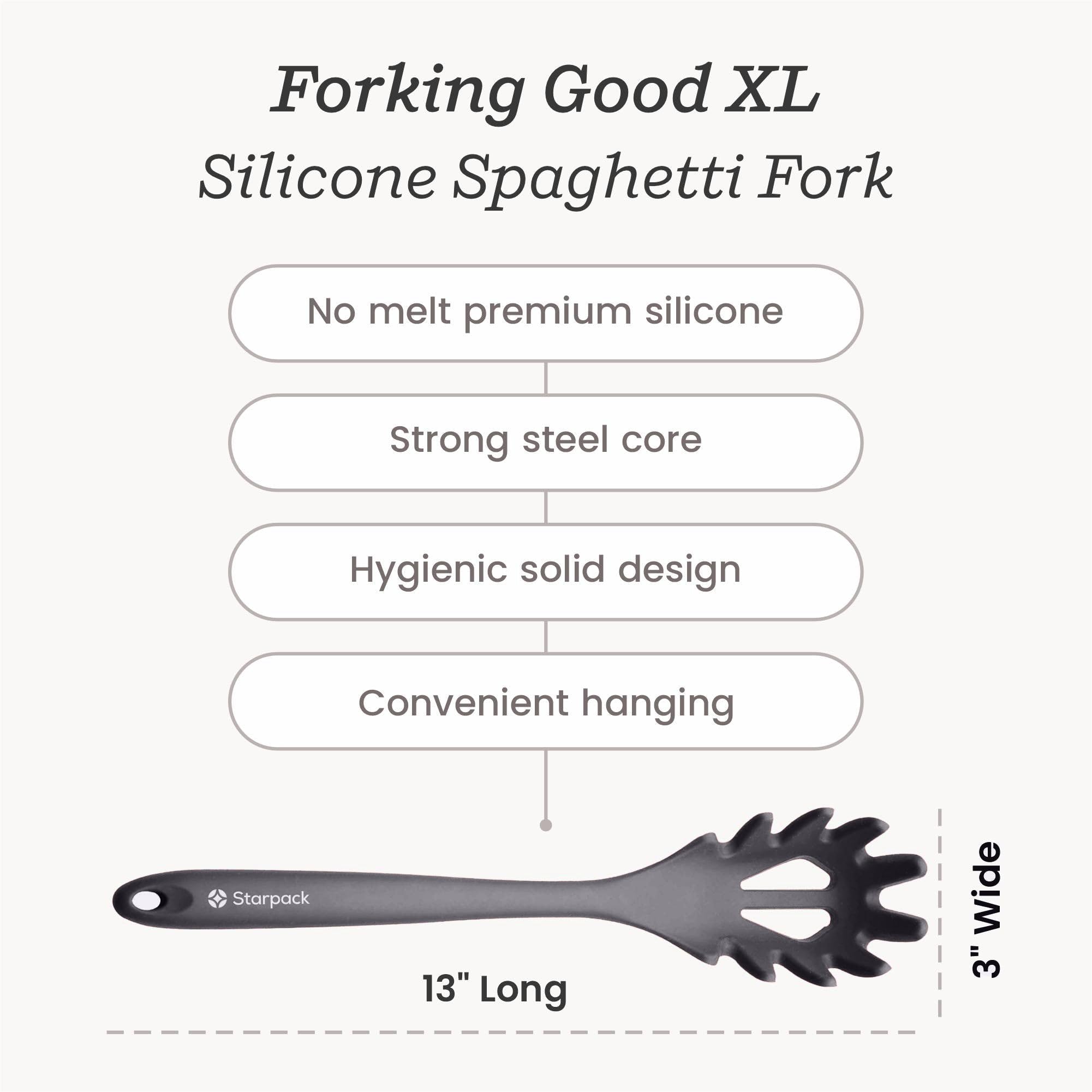 StarPack Home utensilio-pasta-ergonomico diseño cómodo para sesiones largas.