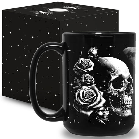 La STARTER FLUID tazas-craneo en vista frontal es ideal para tu café diario.