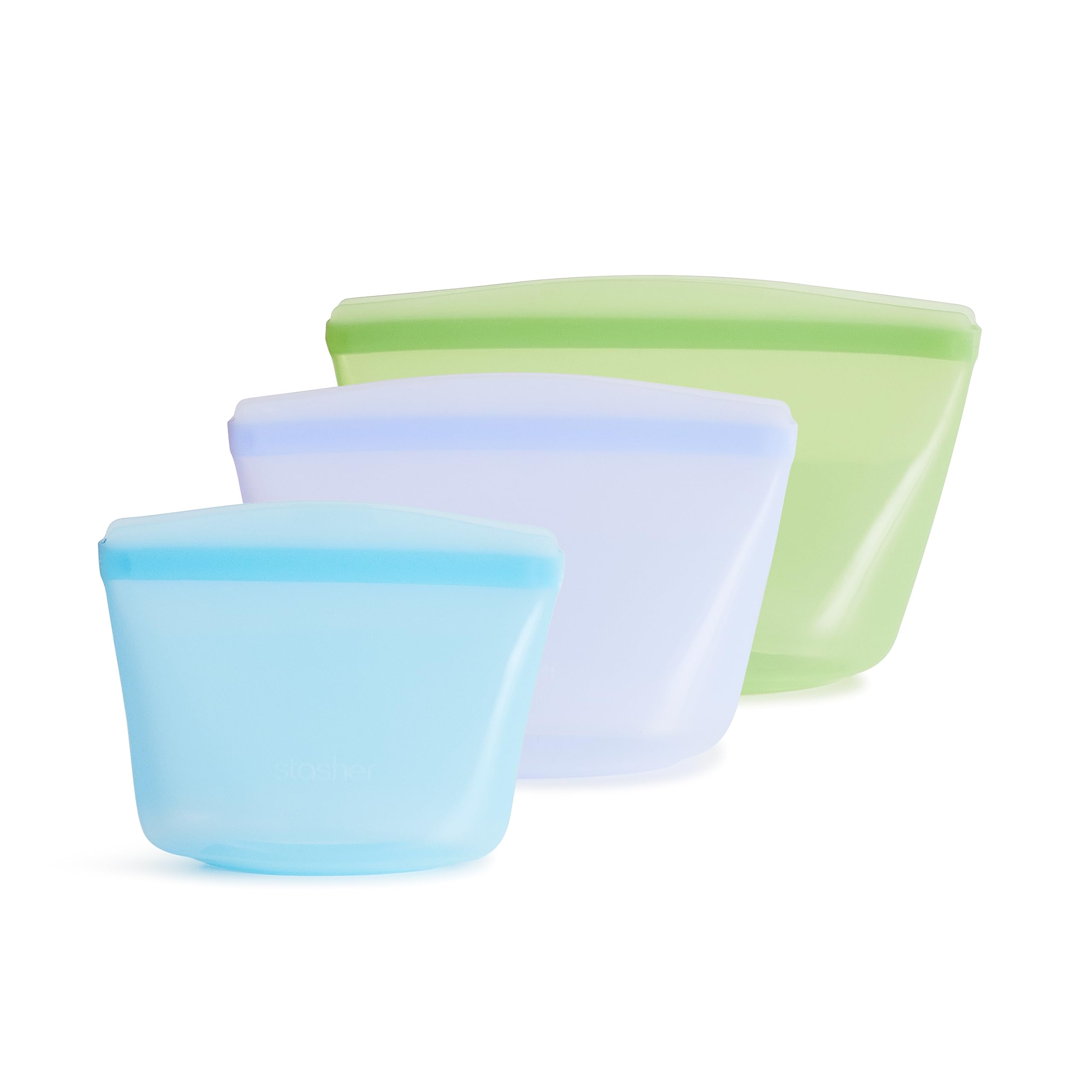 Stasher cuenco silicona 1 taza azul, ideal para porciones sin fugas.