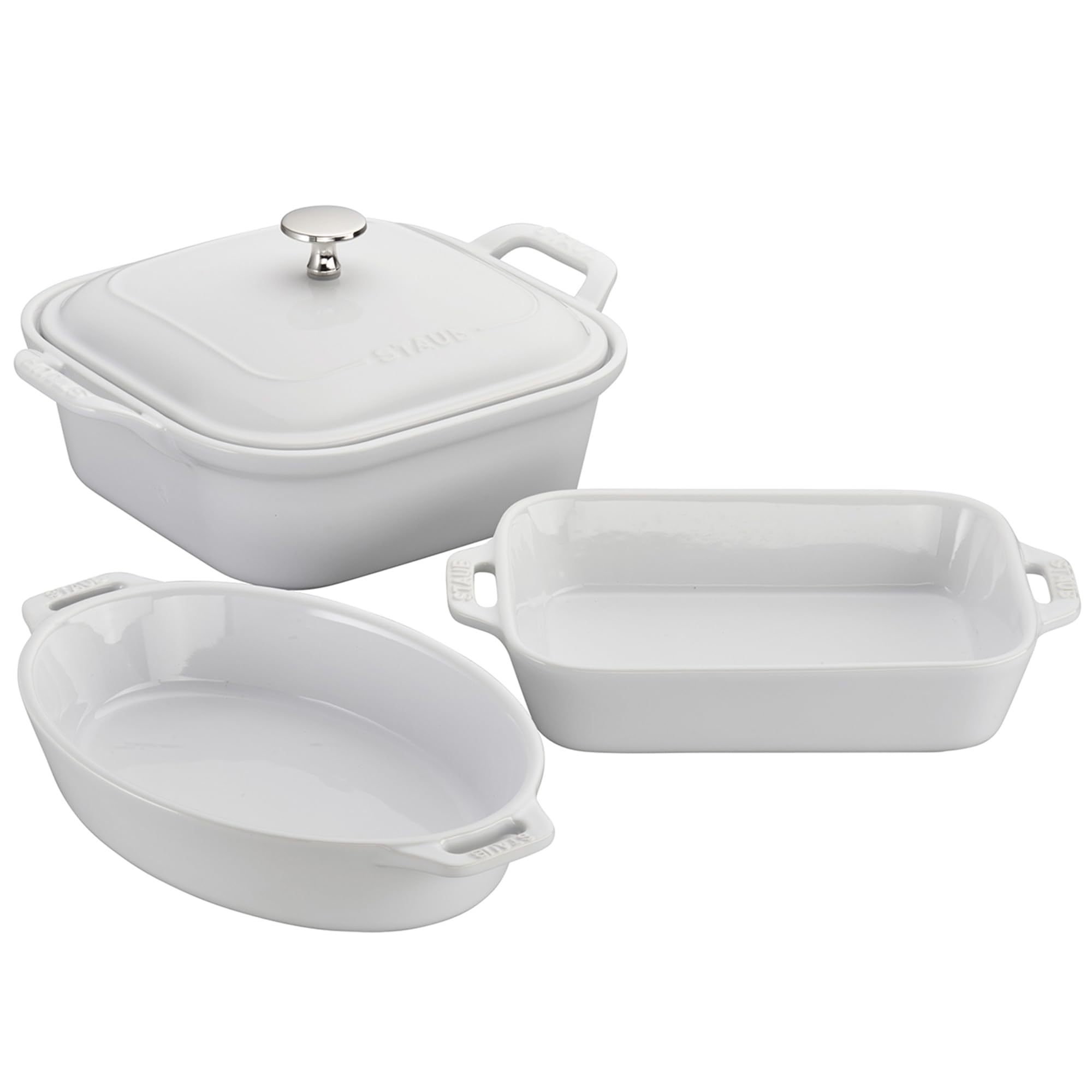 Bandeja rectangular STAUB 7.5x6 para hornear, horneado uniforme y práctico.