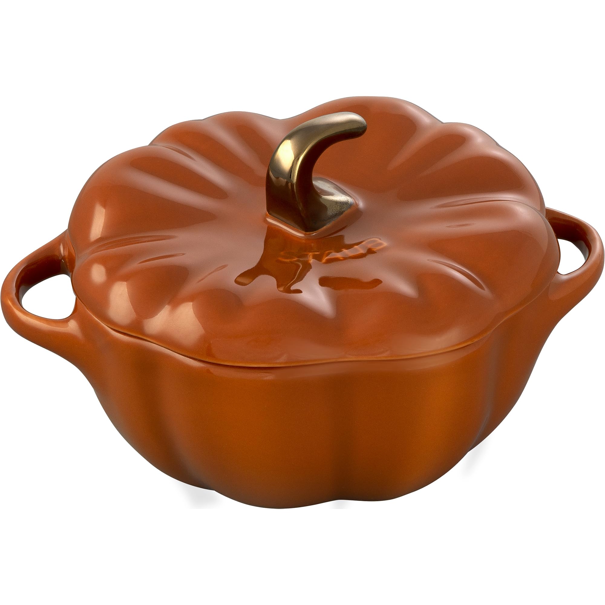 STAUB calabaza ceramica pequena 0-75qt en horno, lista para hornear