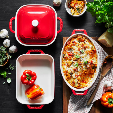 STAUB bandeja rectangular 7-5x6 para hornear platos sabrosos y servir directamente