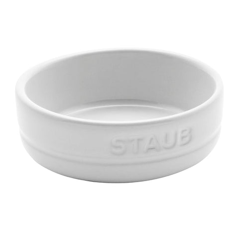 Conjunto STAUB de 4 piezas en cerámica blanca para comidas diarias.
