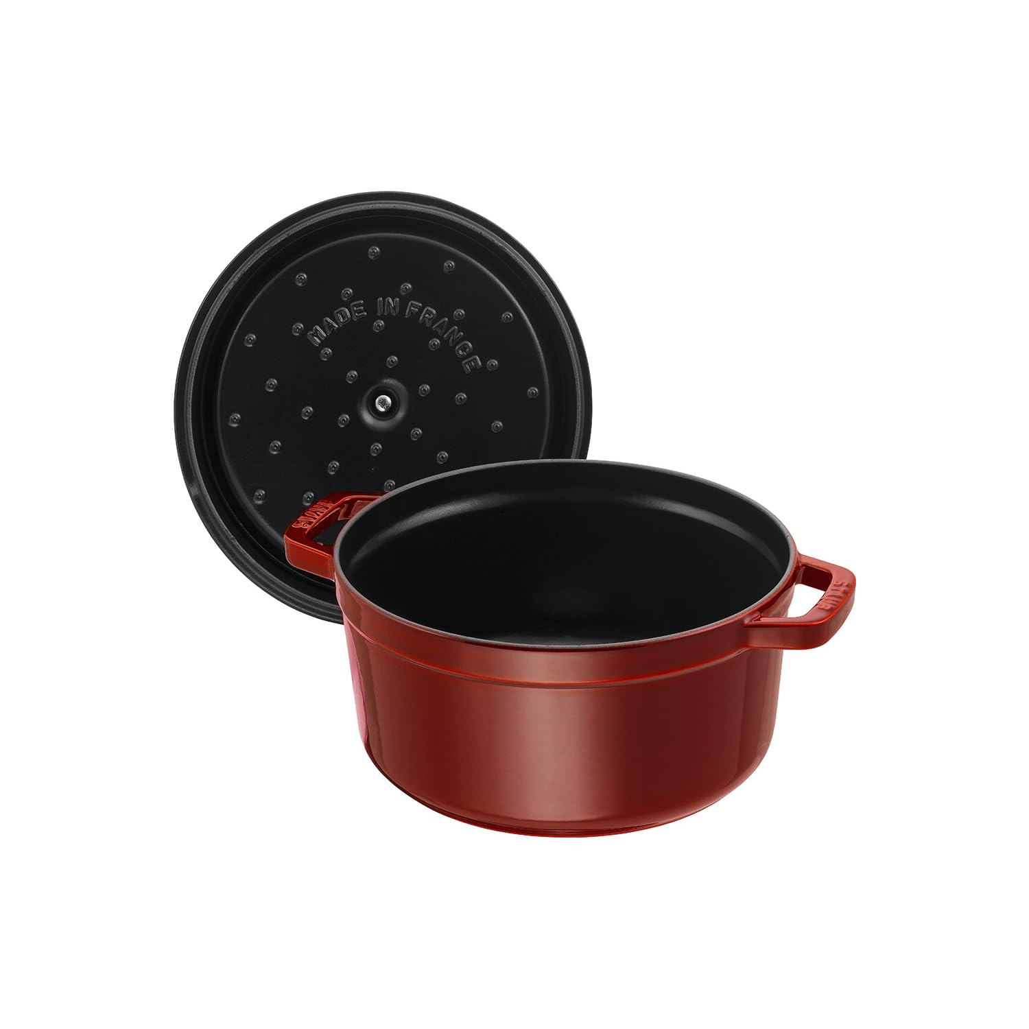 Staub cocotte 7qt grenadina en-mesa-para-servir
