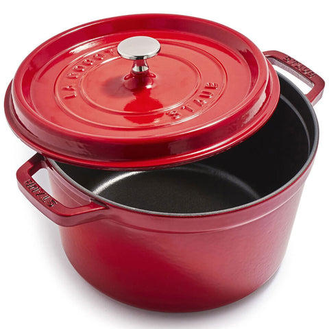 Staub Cocotte Alta 5 qt, frente visible, cocción uniforme garantizada
