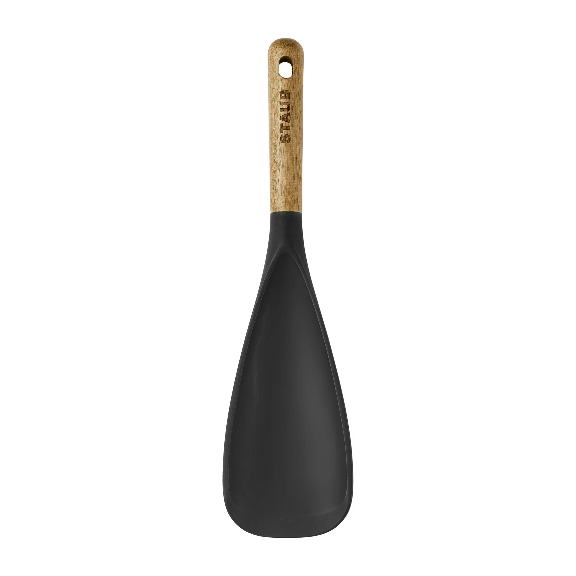 STAUB Cucharas ergonómicas con mango de acacia detalle de vetas únicas