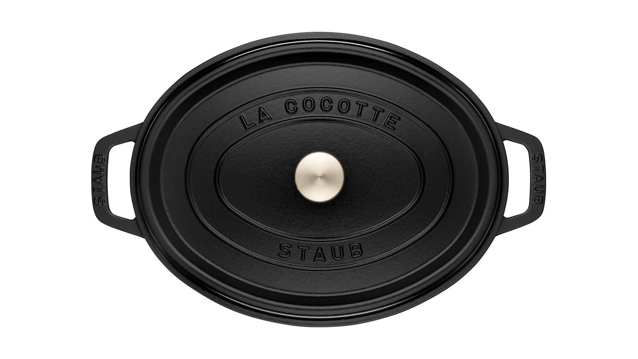 STAUB Olla ovalada, sistema de autobasteo para mantener jugos y jugosa carne.