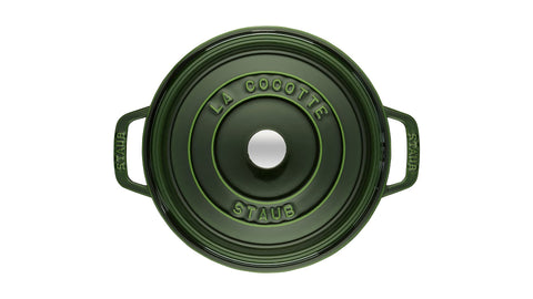 STAUB tapa con pomo de metal resistente a 250 °C para seguridad