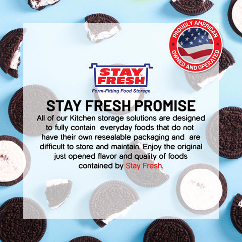 Stay Fresh set de dos tamaños: redondo y cuadrado para galletas
